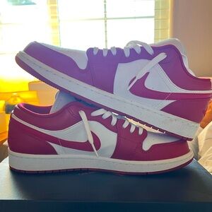 Nike Red and White Sneakers Classic Style